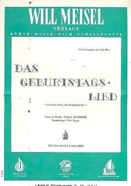 Knüpffer, P: Das Geburtstagslied