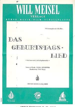 Knüpffer, P: Das Geburtstagslied