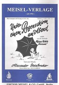 Steinbrecher, A: Unter einem Regenschirm am Abend