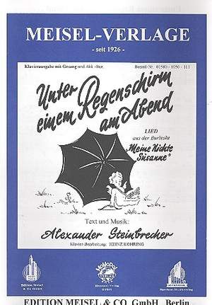 Steinbrecher, A: Unter einem Regenschirm am Abend