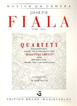 Fiala, J: Quartett für Fagott (Viola) solo, Violine,