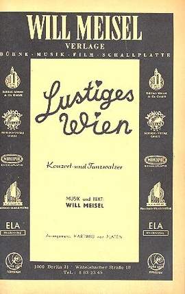 Meisel, W: Lustiges Wien: für Blasmusik