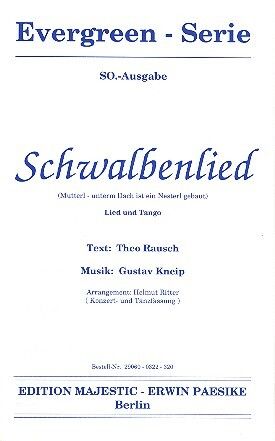 Kneip, G: Schwalbenlied: für Salonorchester
