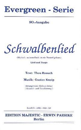 Kneip, G: Schwalbenlied: für Salonorchester