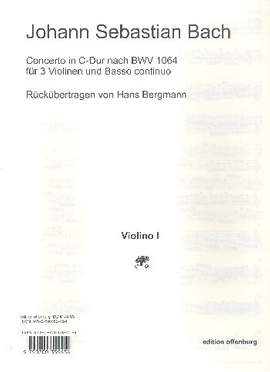 Bach, J S: Konzert C-Dur nach BWV1064