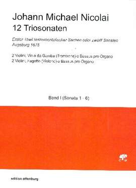 Nicolai, J M: 12 Triosonaten Band 1 (Nr.1-6)