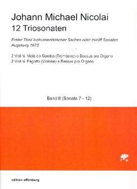 Nicolai, J M: 12 Triosonaten Band 2 (Nr.7-12)