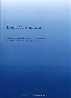 Massonneau, L: 3 Duos concertantes op.9 für Violine