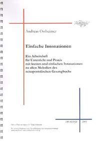 Ostheimer, A: Einfache Intonationen