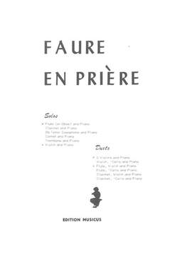 Fauré, G: En Prière