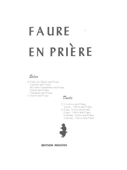 Fauré, G: En Prière