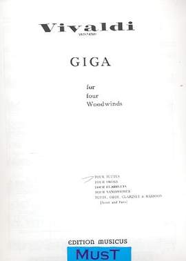 Vivaldi, A: Giga for 4 flutes
