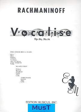 Rachmaninoff, S W: Vocalise op.34,14 for flute,
