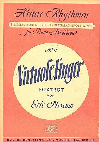 Plessow, E: Virtuose Finger