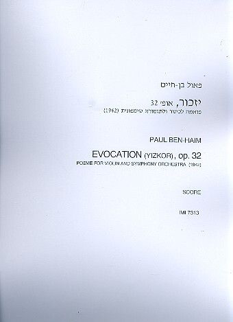 Ben-Haim, P: Evocation op.32