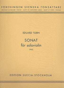 Tubin, E: Sonate for solo violin