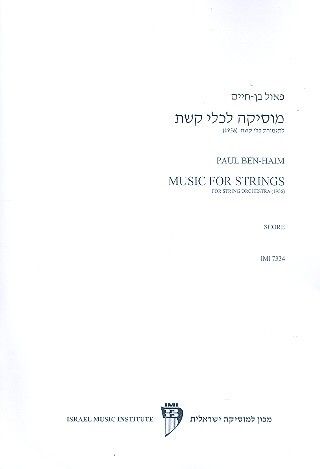 Ben-Haim, P: Music for Strings