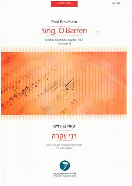 Ben-Haim, P: Sing, O Barren