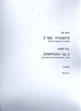 Tal, J: Symphony no.3