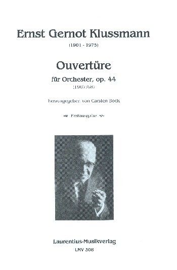 Klussmann, E G: Ouvertüre op.44