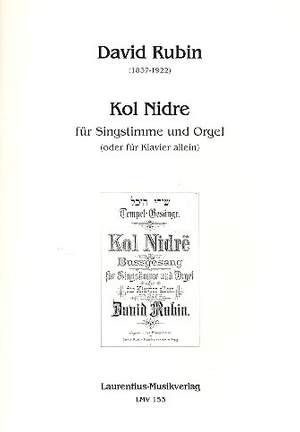 Rubin, D: Kol nidre für Gesang und Orgel