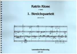 Klose, K: Streichquartett Nr.1