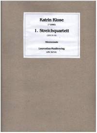 Klose, K: Streichquartett Nr.1