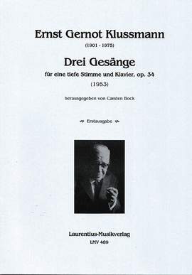Klussmann, E G: 3 Gesänge op.34 (1953)