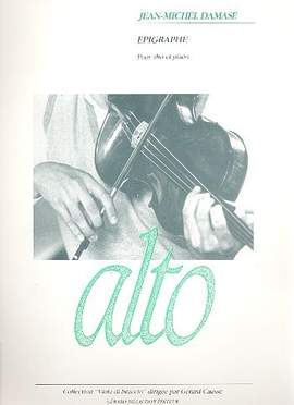 Damase, J: Epigraphe pour alto et piano