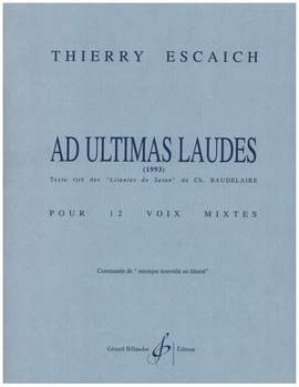 Escaich, T: Ad Ultimas Laudes