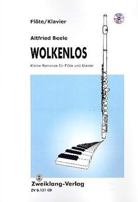 Beele, A: Wolkenlos (+CD) für Flöte und Klavier