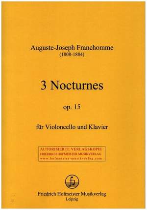 Franchomme, A J: 3 Nocturnes op.15