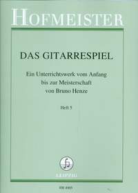 Henze, B: Das Gitarrespiel Band 5 Tonleiterstudien