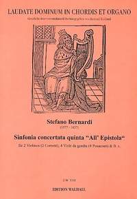 Bernardi, S: Sinfonia concertata quinta all epistola