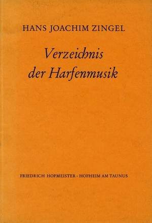 Zingel, H J: Verzeichnis der Harfenmusik