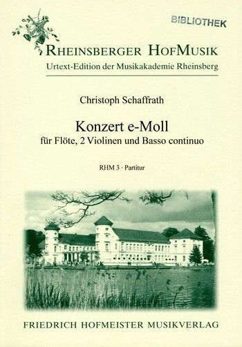 Schaffrath, C: Konzert e-Moll