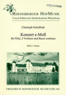Schaffrath, C: Konzert e-Moll