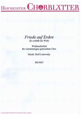 Lukowsky, R: Friede auf Erden