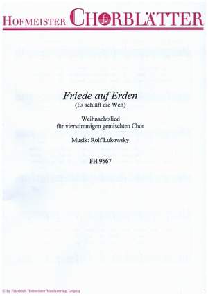 Lukowsky, R: Friede auf Erden