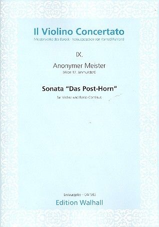 Anonymous: Sonate Das Posthorn