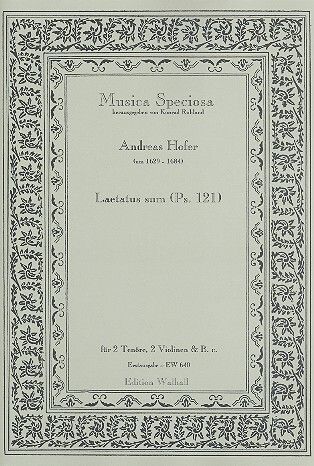 Hofer, A: Laetatus sum