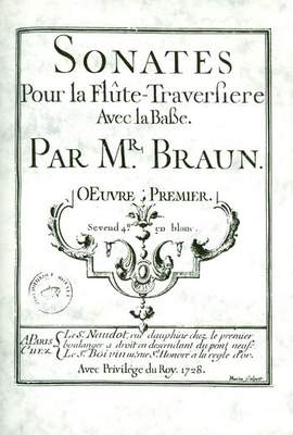 Braun, J D: 6 Sonates op.1