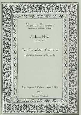 Hofer, A: Cum iucunditate cantemus