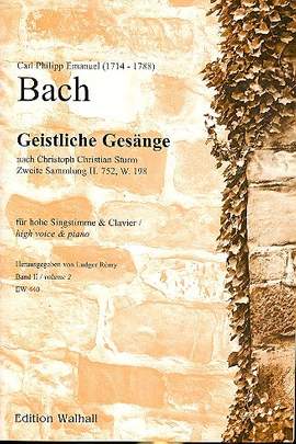 Bach, C P E: Geistliche Gesänge nach Christoph Chr. Sturm Bd.2