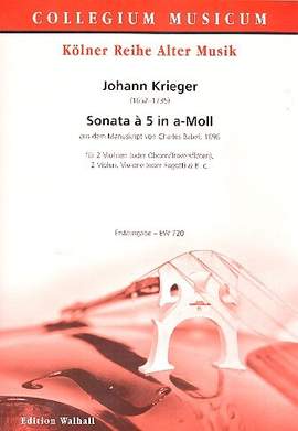 Krieger, J: Sonate à 5 a-Moll