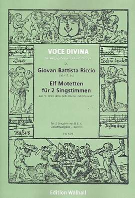 Riccio, G B: Elf Motetten