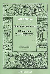 Riccio, G B: Elf Motetten
