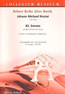 Nicolai, J M: Sonate Nr.83 aus dem Partiturbuch Ludwig
