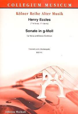 Eccles, H: Sonate g-Moll