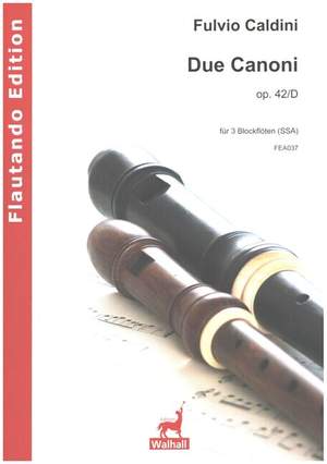 Caldini, F: 2 Canoni